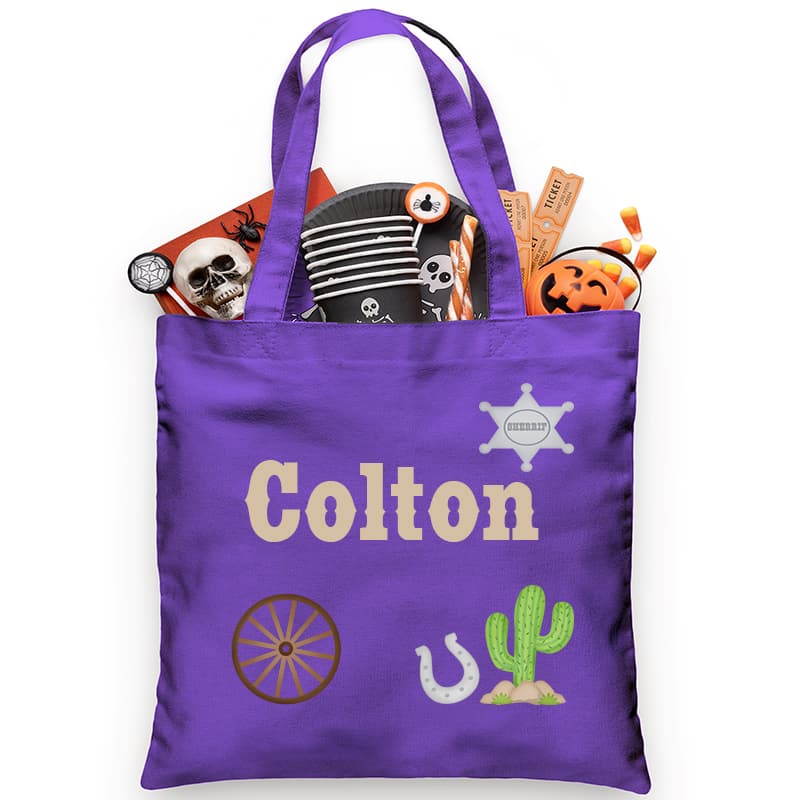 Sheriff Personalized Trick or Treat Bag - Petite & Sassy Designs