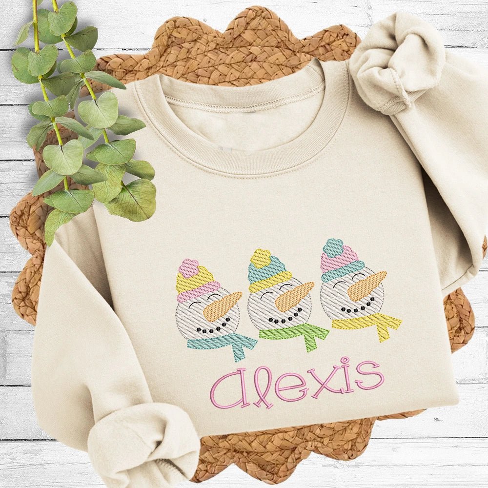 Snowman Trio Sweatshirt - Petite & Sassy Designs