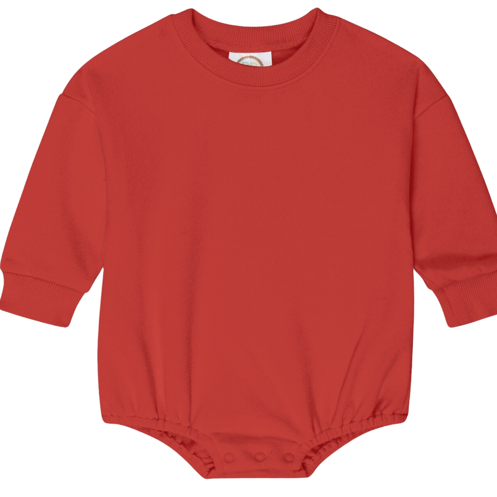 Game Day Red Sweatshirt Bubble - Petite & Sassy Designs
