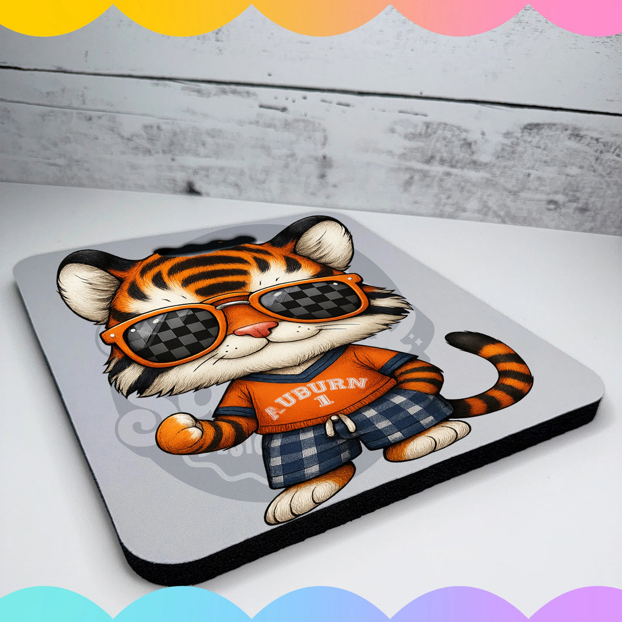 Tiger Football Stadium Seat Cushion - Petite & Sassy Designs