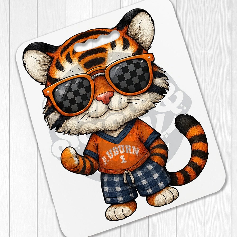 Tiger Football Stadium Seat Cushion - Petite & Sassy Designs