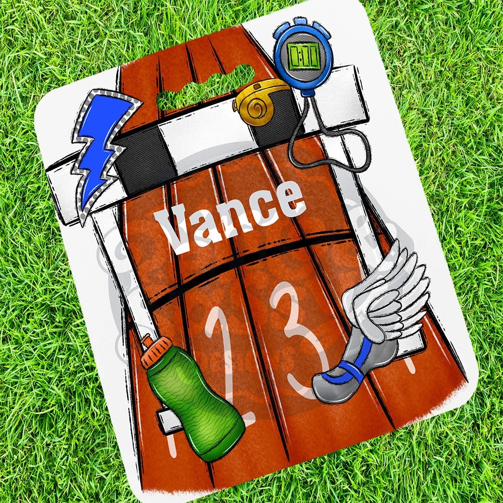 Personalized Track Stadium Cushion - Petite & Sassy Designs