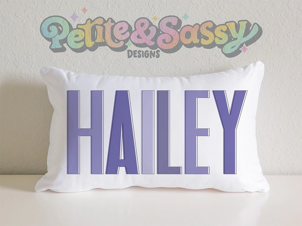 Personalized Name Pillow Case - Petite & Sassy Designs