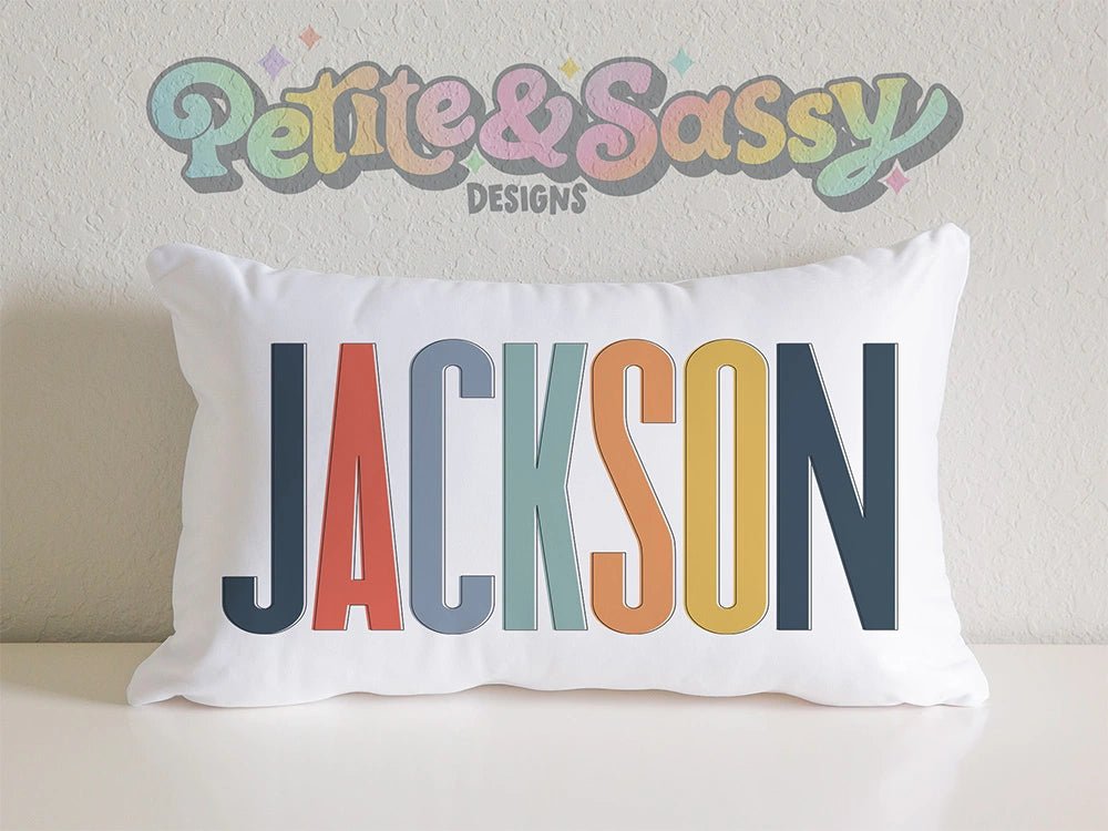 Personalized Name Pillow Case - Petite & Sassy Designs