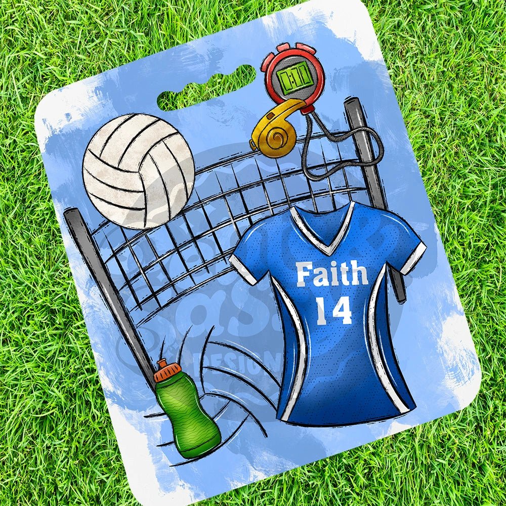 Personalized Volleyball Stadium Cushion - Petite & Sassy Designs