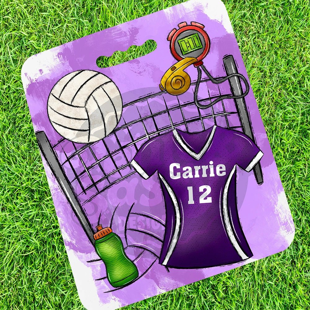 Personalized Volleyball Stadium Cushion - Petite & Sassy Designs