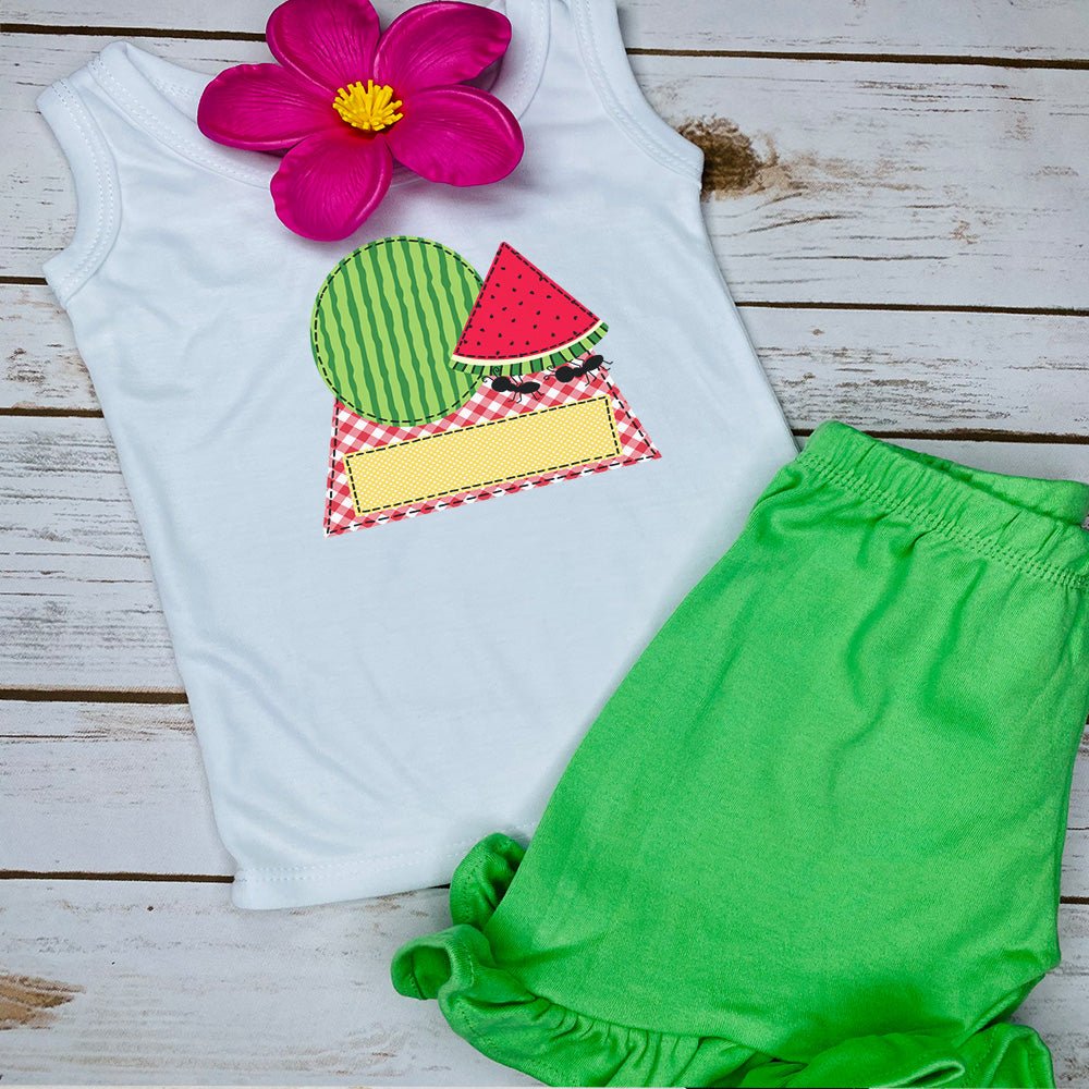 Personalized Watermelon Summer Tank - Petite & Sassy Designs