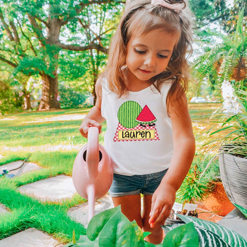 Personalized Watermelon Summer Tank - Petite & Sassy Designs
