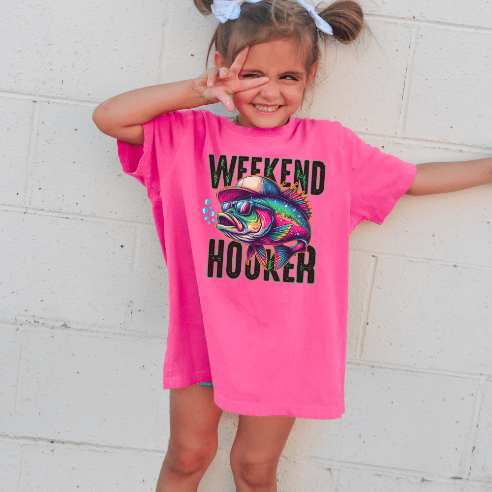 Weekend Hooker Fishing T-Shirt - Petite & Sassy Designs