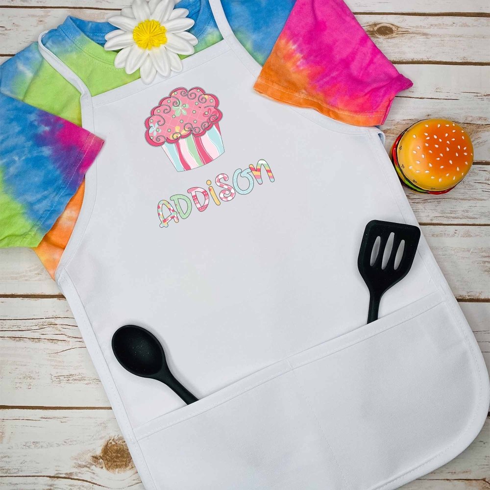 Kids Personalized Cupcake Apron - Petite & Sassy Designs