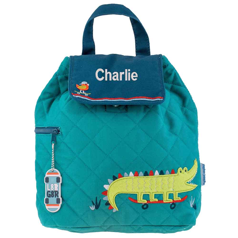 Alligator Quilted Backpack - Petite & Sassy Designs