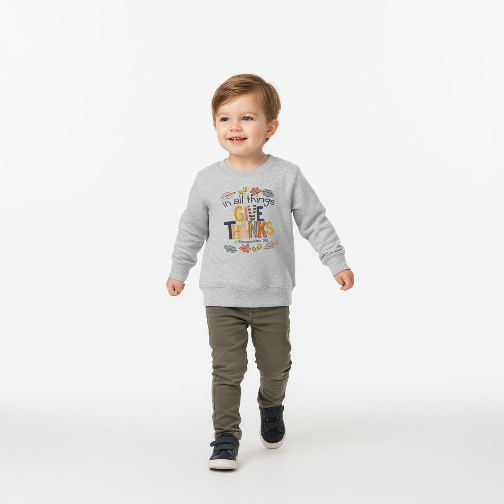 In All Things Give Thanks Sweatshirt - Petite & Sassy Designs