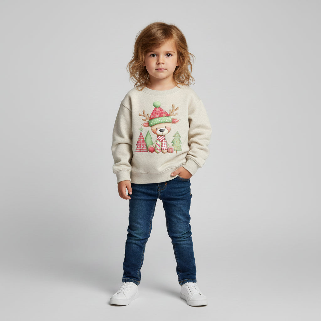 Christmas Reindeer Sweatshirt - Petite & Sassy Designs