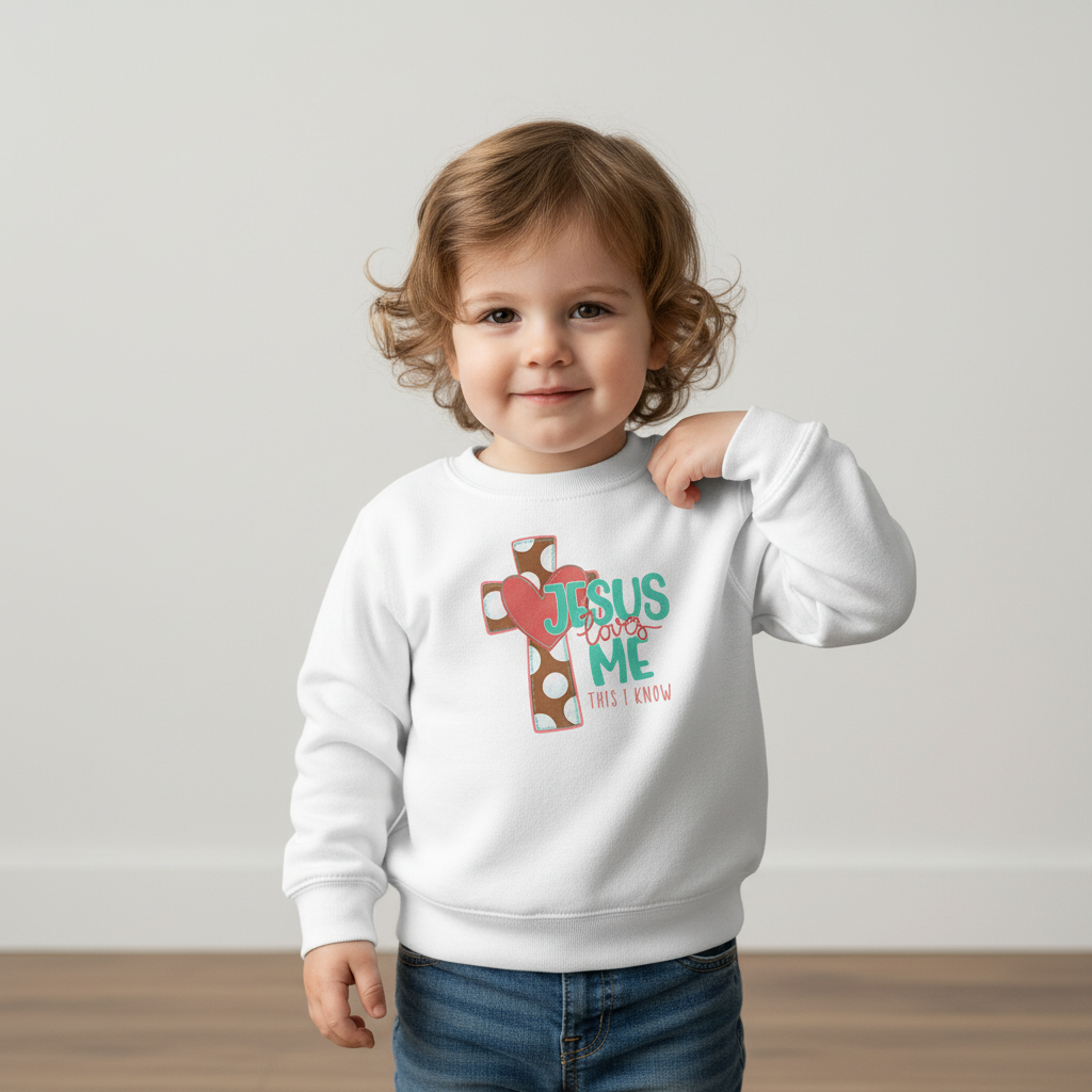 Jesus Loves Me This I Know Sweatshirt for Kids