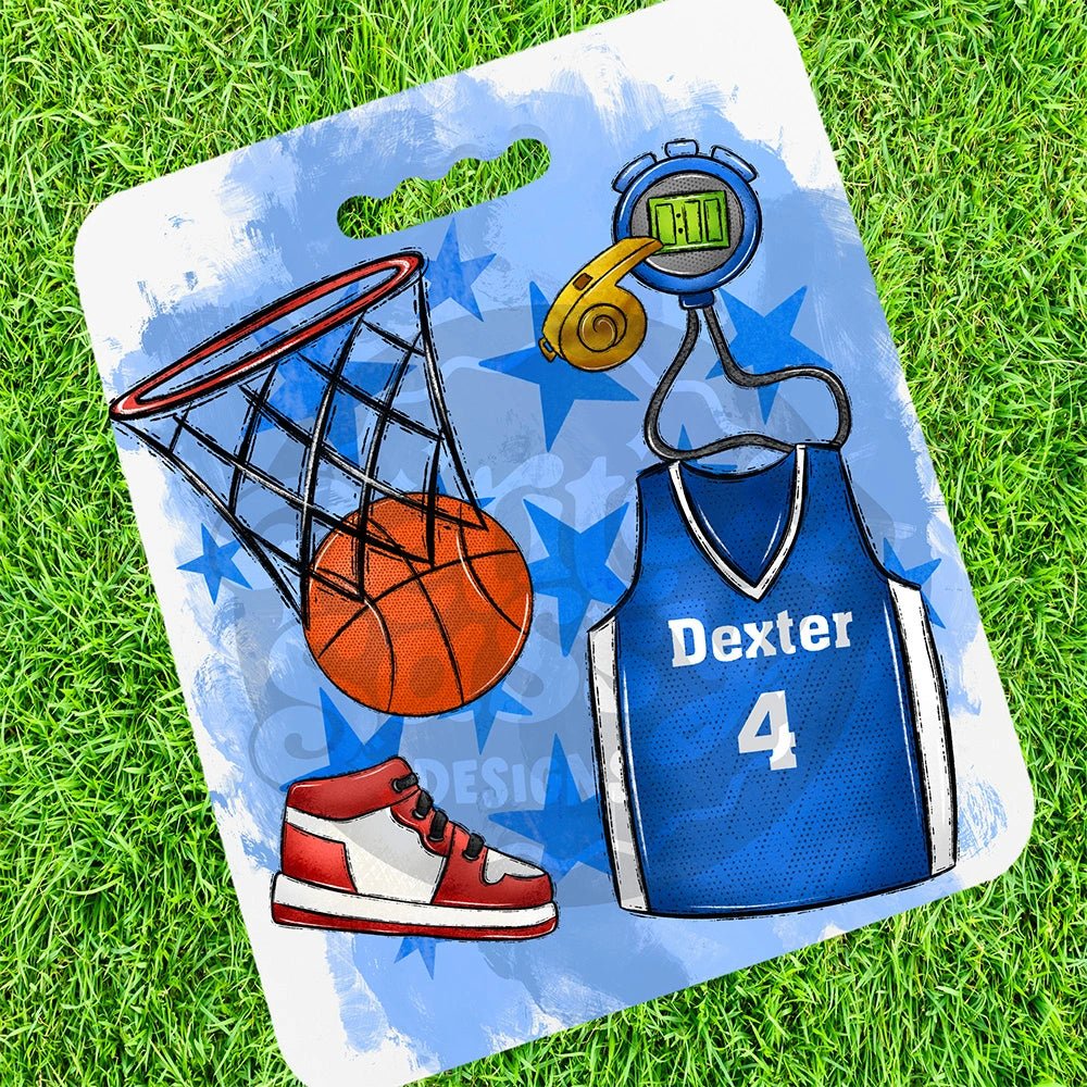 Personalized Basketball Stadium Cushion - Petite & Sassy Designs