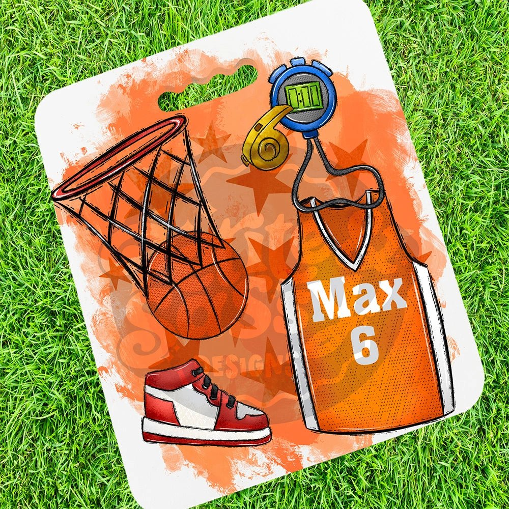 Personalized Basketball Stadium Cushion - Petite & Sassy Designs