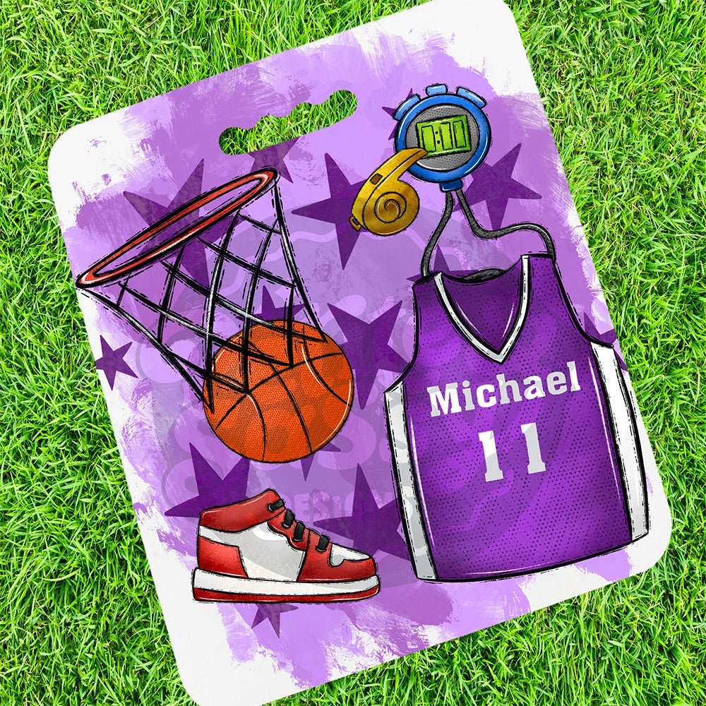 Personalized Basketball Stadium Cushion - Petite & Sassy Designs