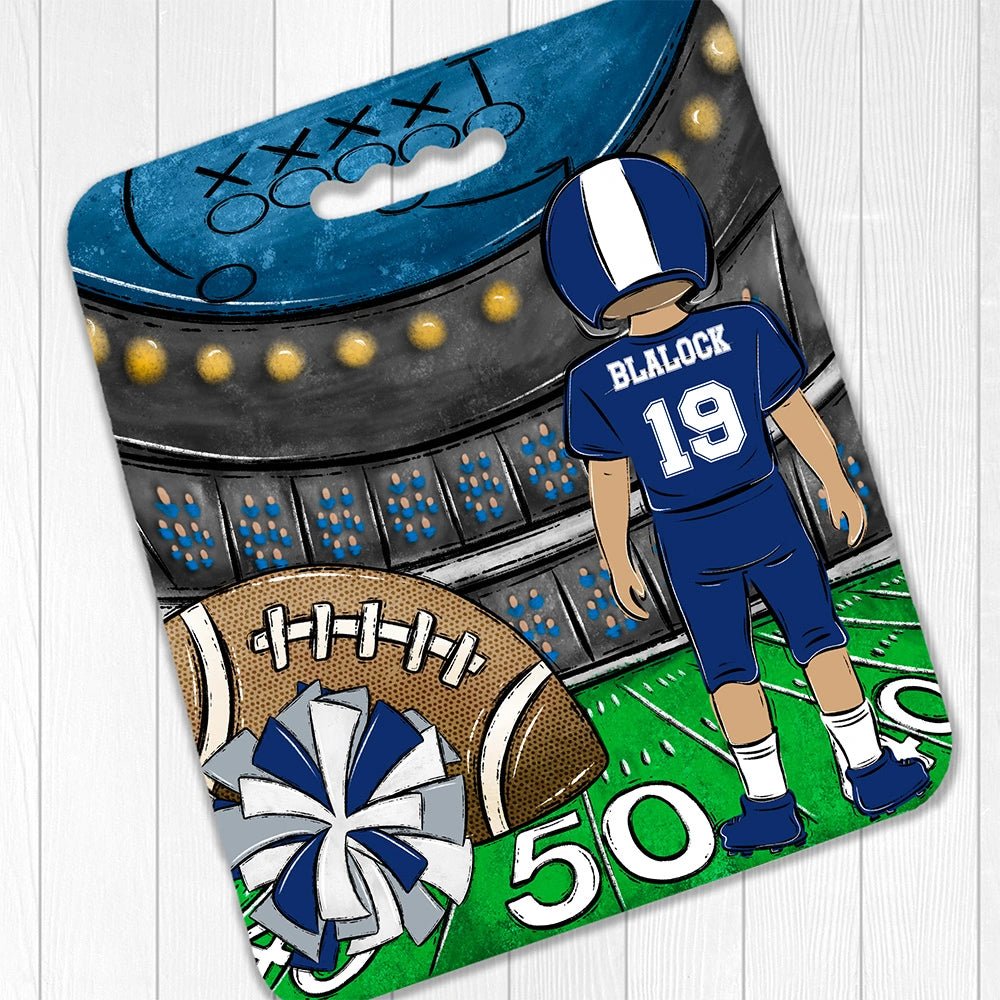 Personalized Football Stadium Seat Cushion - Petite & Sassy Designs
