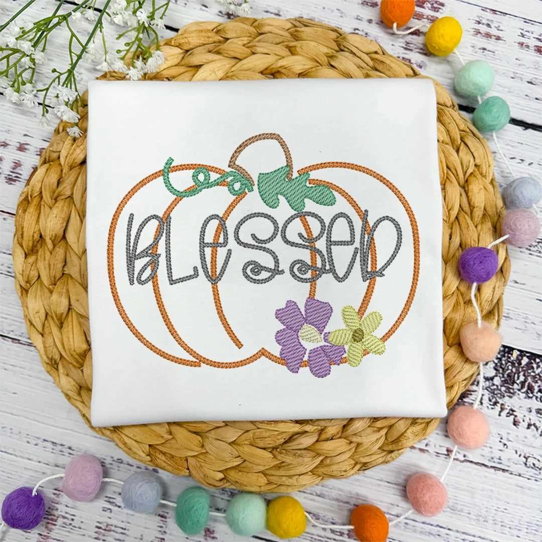 Blessed Pumpkin - Sublimated - Petite & Sassy Designs