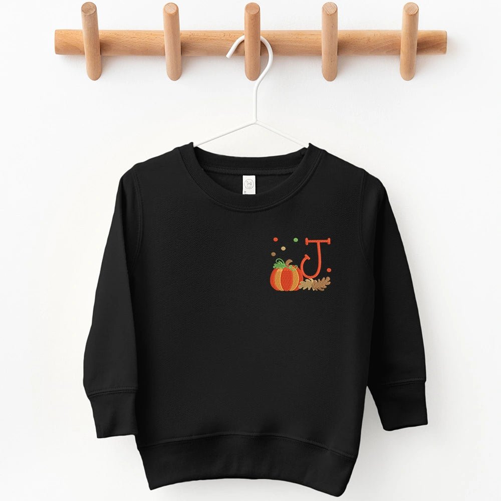 Pumpkin Monogram Sweatshirt - Petite & Sassy Designs