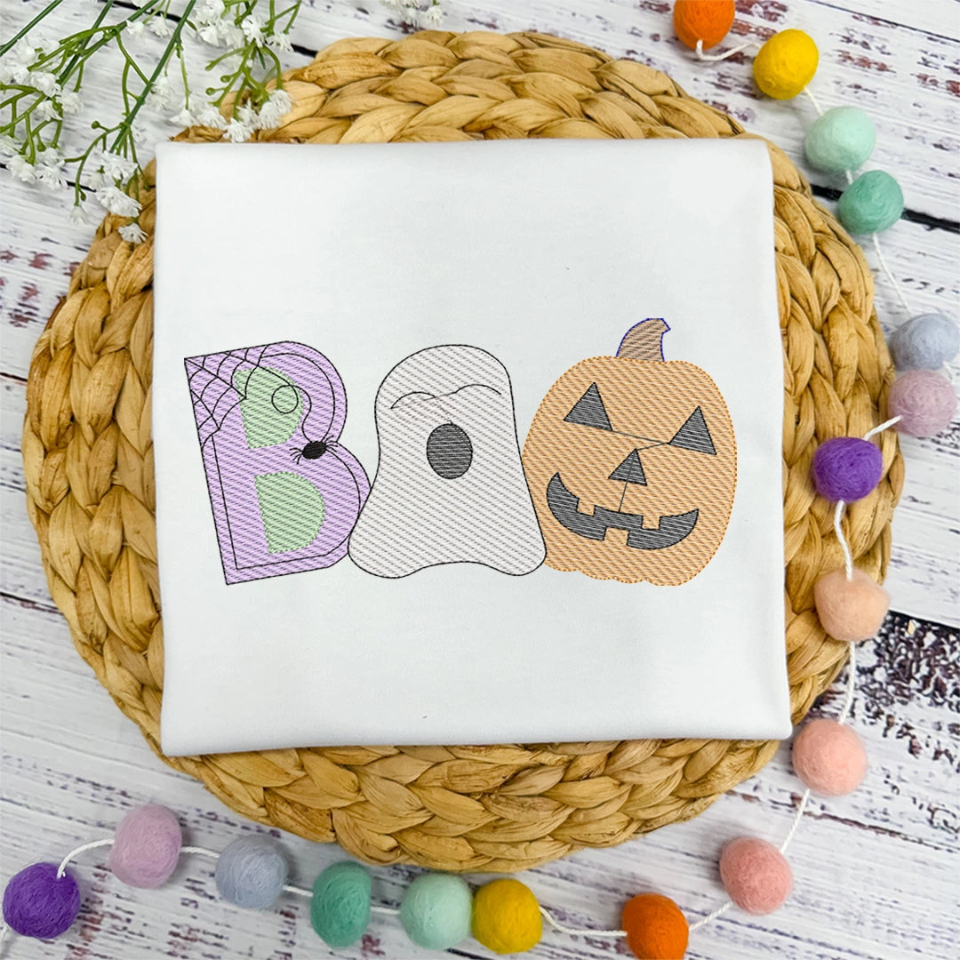 Boo Ghost and Pumpkin - Petite & Sassy Designs