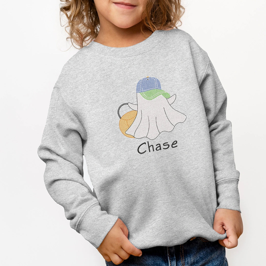 Ghost with Hat and Bucket Sweatshirt - Petite & Sassy Designs