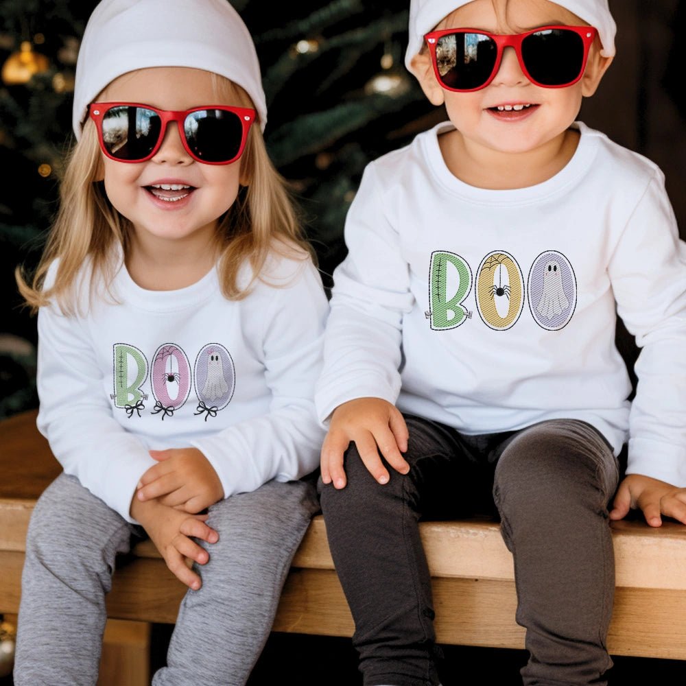 Boo Embroidered Top - Petite & Sassy Designs