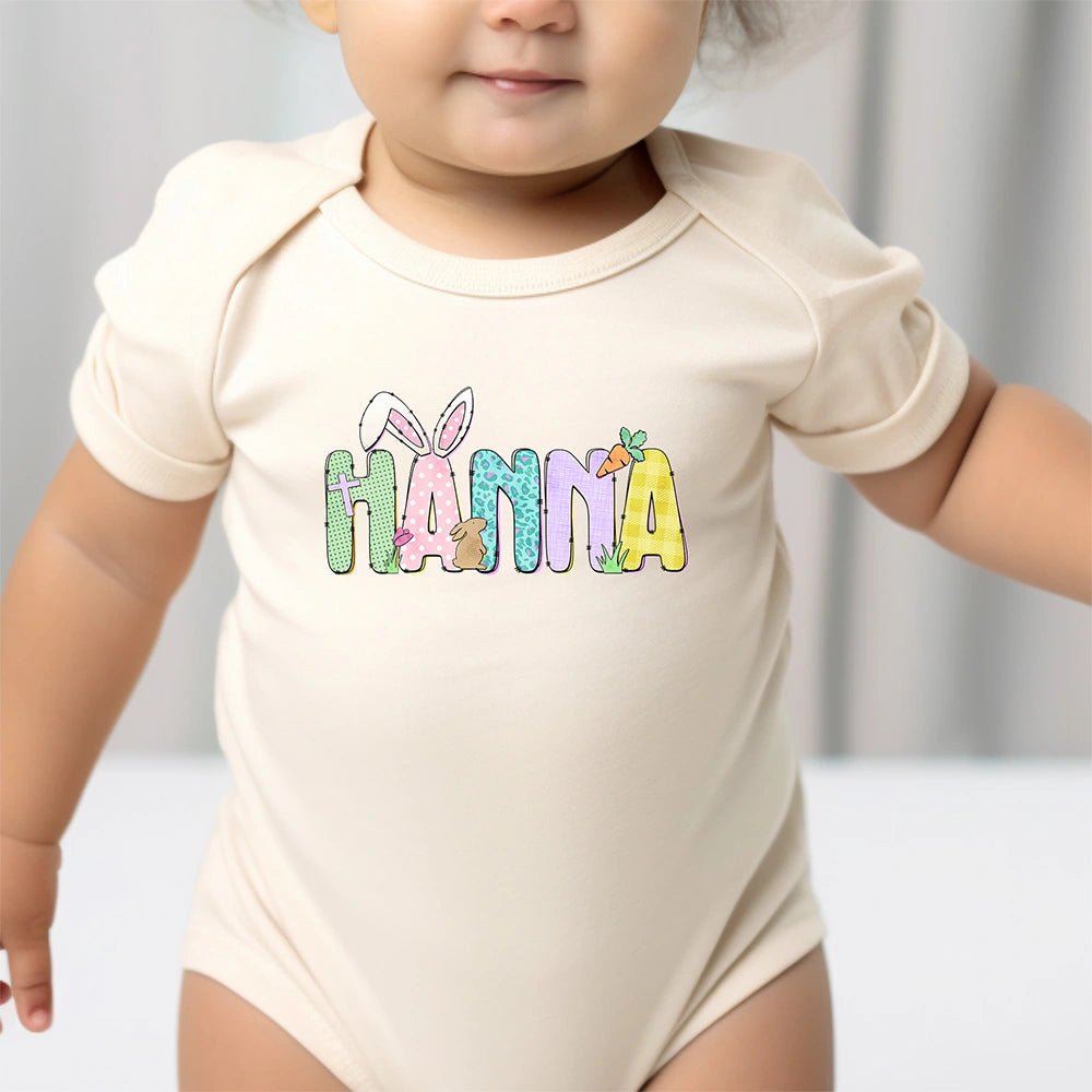 Easter Bunny Name Bodysuit - Petite & Sassy Designs