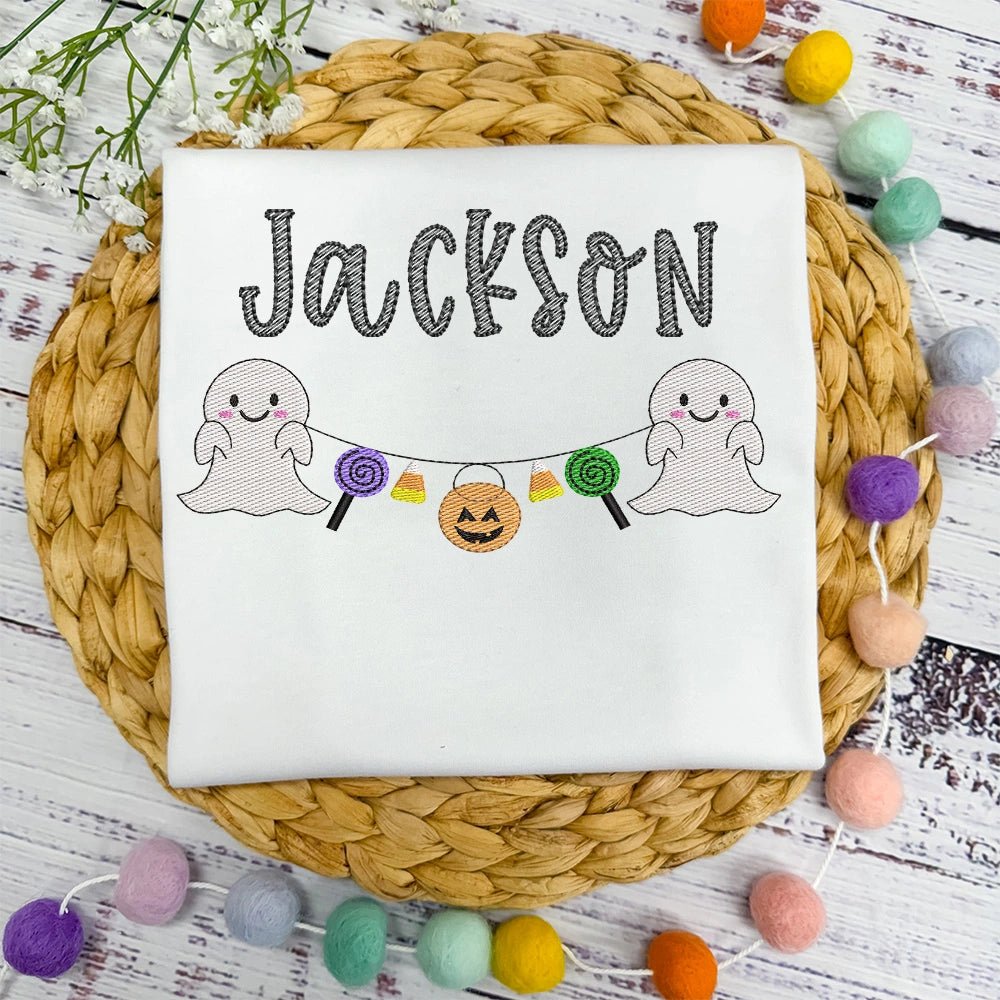 Candy Ghost Bunting Tee - Petite & Sassy Designs