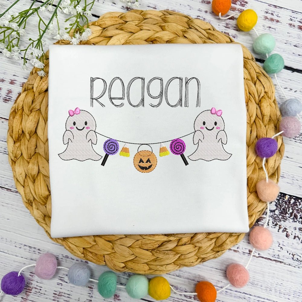 Candy Ghost Bunting Tee - Petite & Sassy Designs