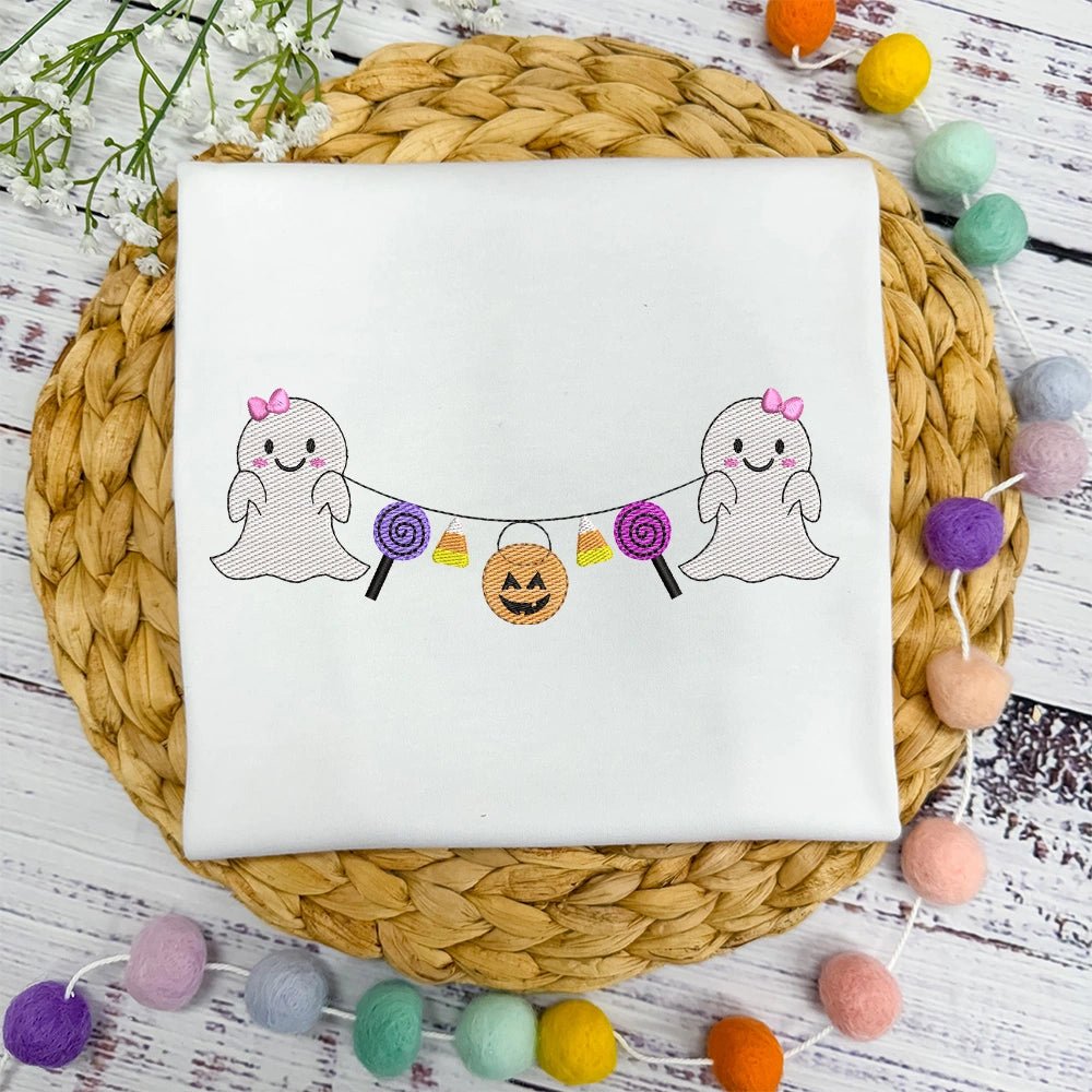 Candy Ghost Bunting Tee - Petite & Sassy Designs