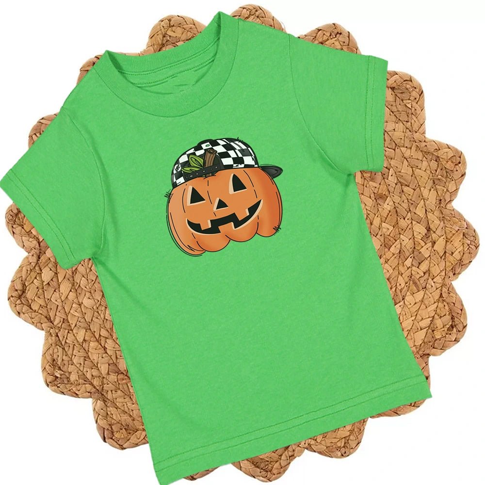 Checkered Hat Pumpkin - Petite & Sassy Designs