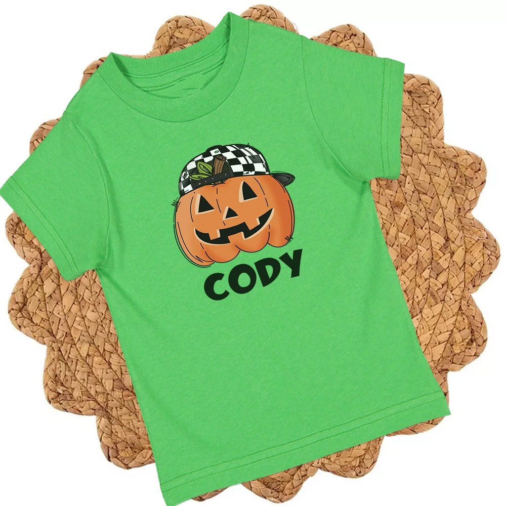 Checkered Hat Pumpkin - Petite & Sassy Designs