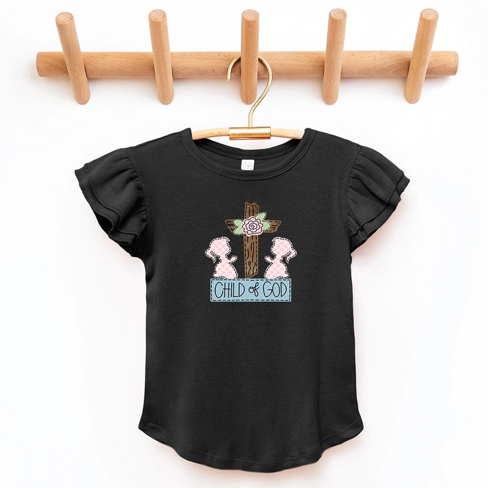 Child of God Flutter Sleeve Top - Petite & Sassy Designs