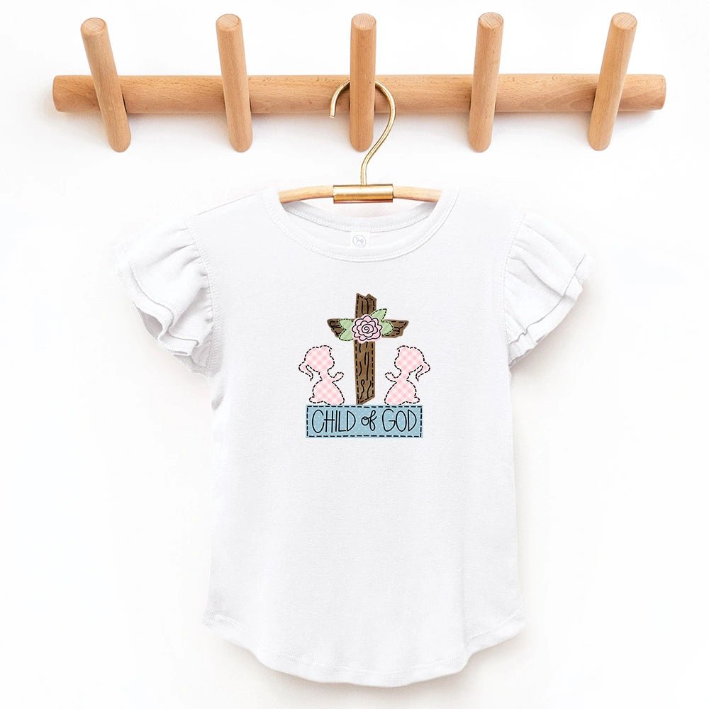 Child of God Flutter Sleeve Top - Petite & Sassy Designs