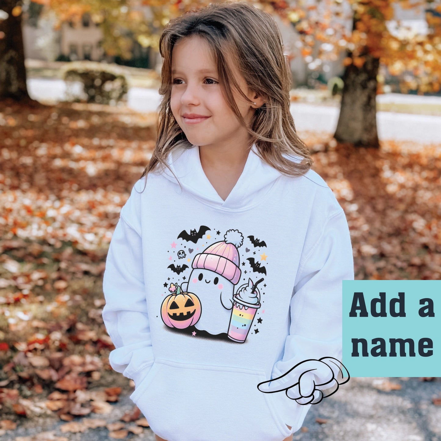 Personalized Kids Ghost Hoodie - Petite & Sassy Designs