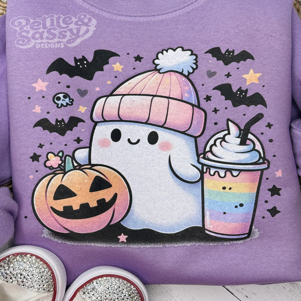 Coffee Ghost Sweatshirt - Petite & Sassy Designs