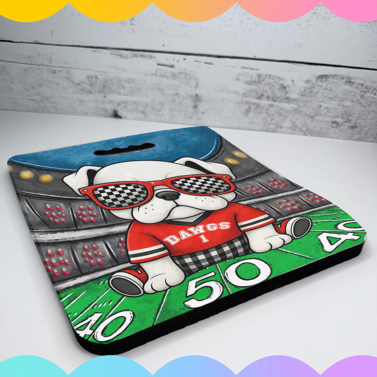 Dawgs Football Stadium Seat Cushion - Petite & Sassy Designs