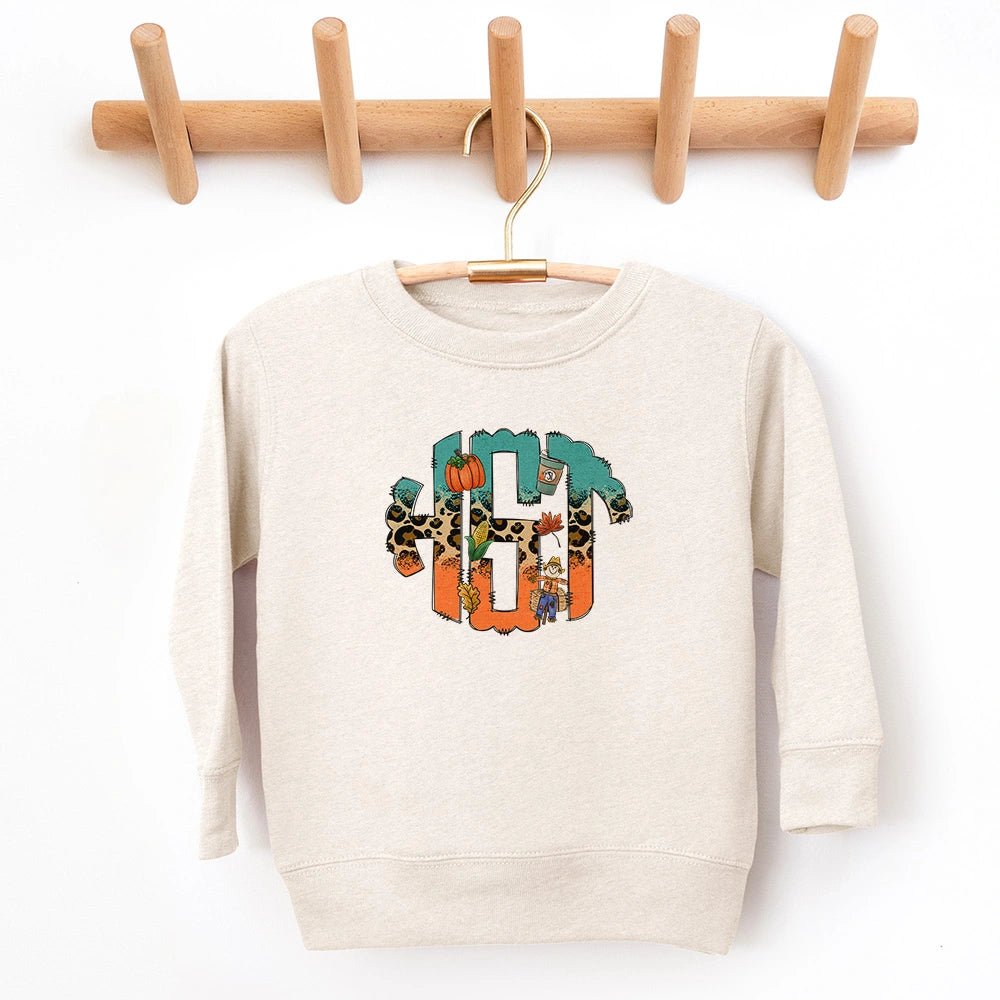 Fall Monogram Sweatshirt - Petite & Sassy Designs