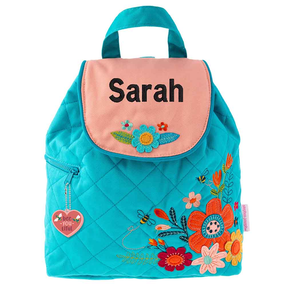 Floral Quilted Backpack - Petite & Sassy Designs