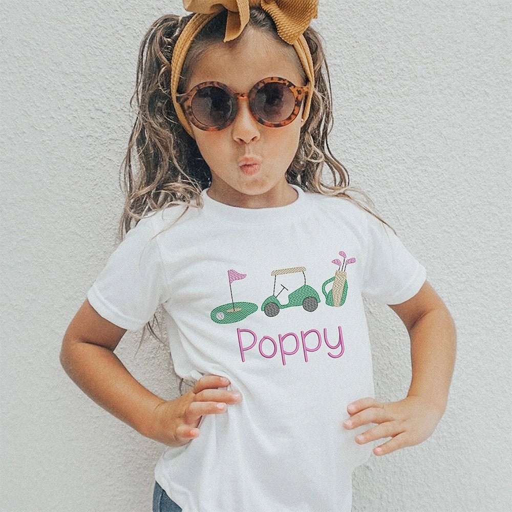 Girls Golf Trio T-shirt - Petite & Sassy Designs