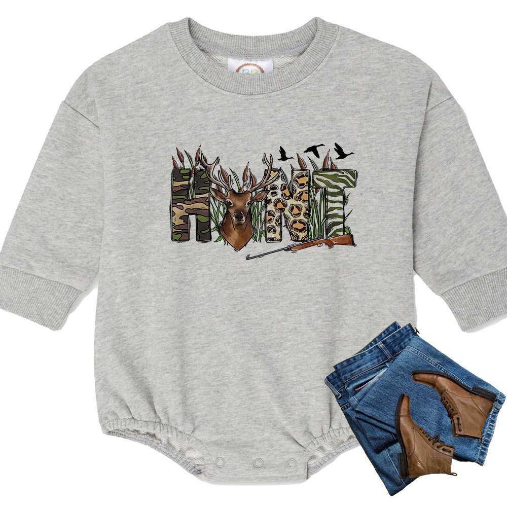 Personalized HUNT Sweatshirt Bubble - Petite & Sassy Designs