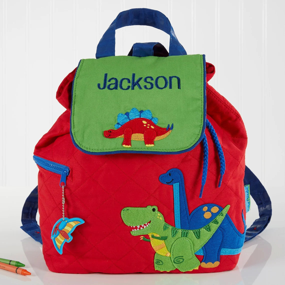 Dinosaur Quilted Backpack - Petite & Sassy Designs