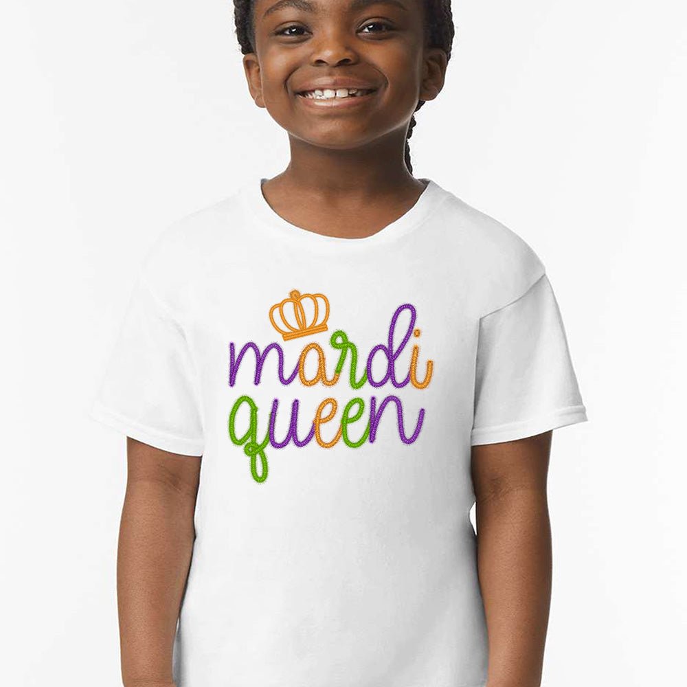 Mardi Queen Mardi Gras Tshirt - Petite & Sassy Designs
