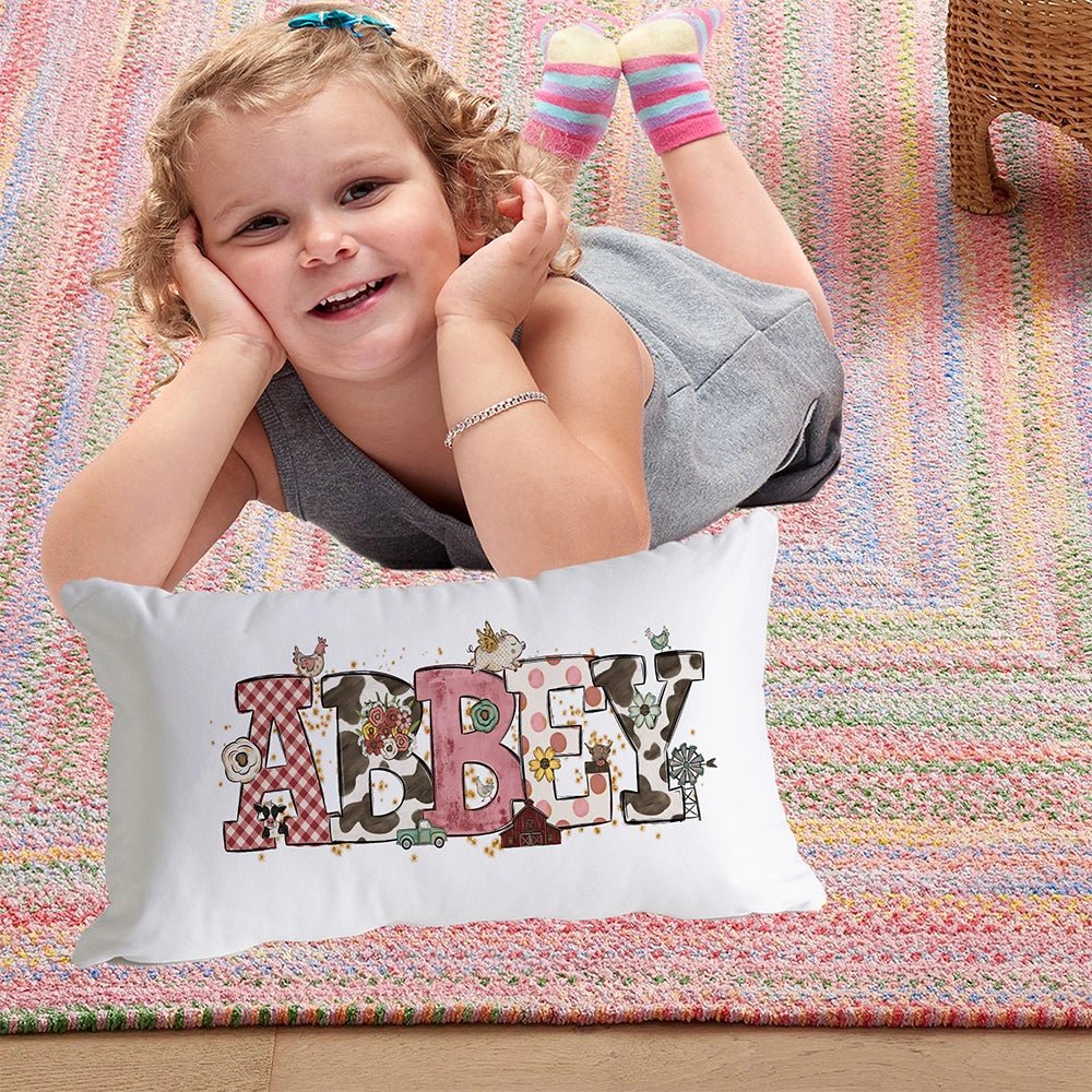 Personalized Farm Theme Pillow Case - Petite & Sassy Designs