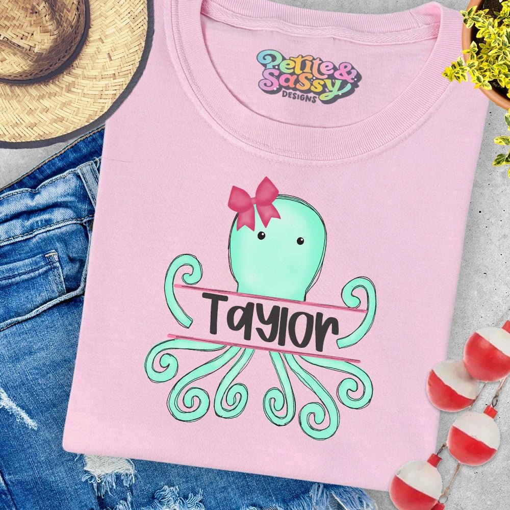 Personalized Octopus Summer T-shirt - Petite & Sassy Designs