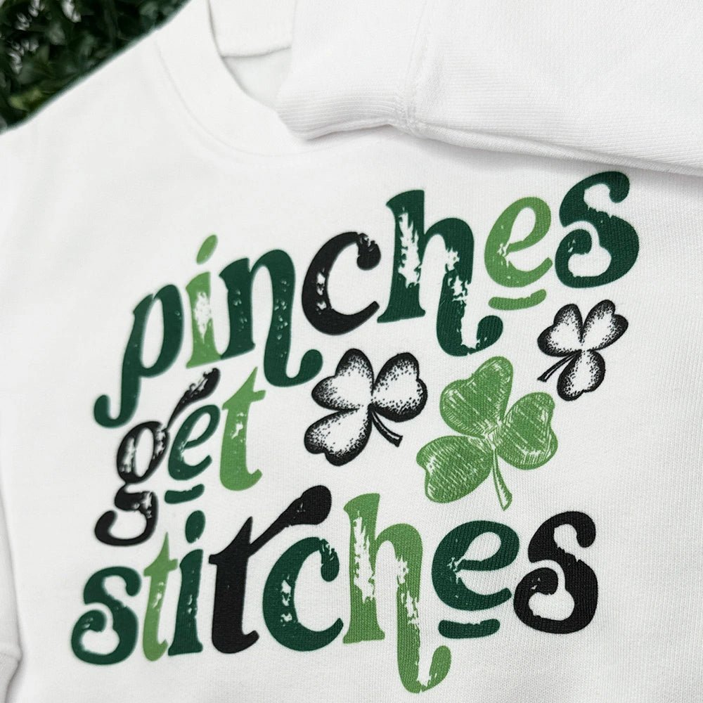 Pinches Get Stitches Sweatshirt - Petite & Sassy Designs