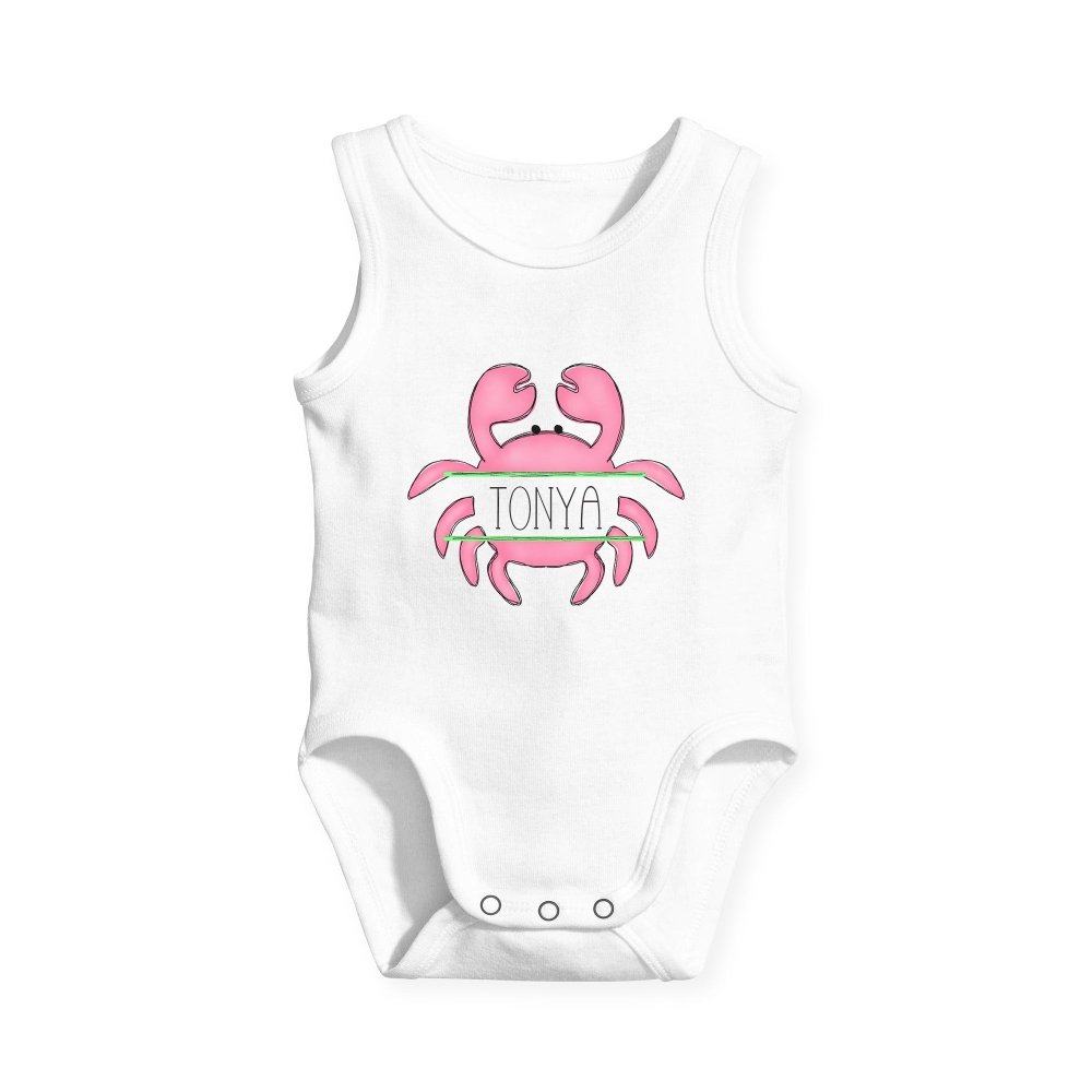 Personalized Beach Crab Tank Bodysuit