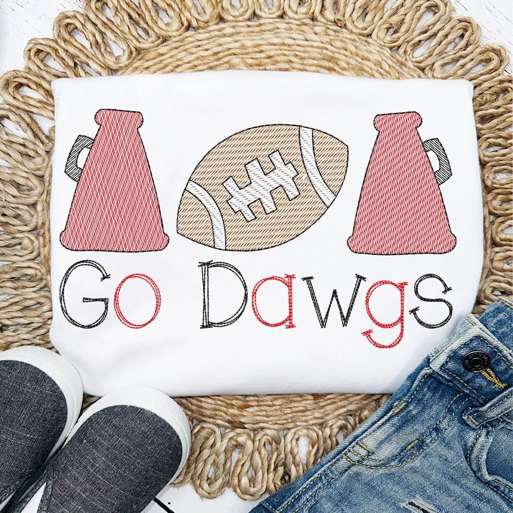 Go Dawgs Embroidered Sweatshirt - Petite & Sassy Designs