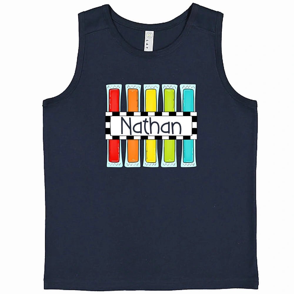 Personalized Boys Popsicle Tank Top - Petite & Sassy Designs